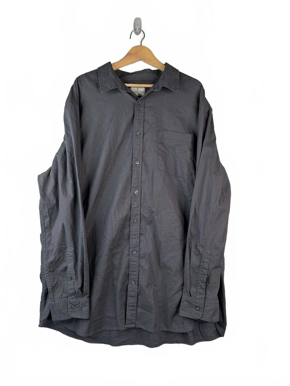 Mutual Weave Men's Long‎ Sleeve Cotton Blend Button Up Shirt Size 2XL Tall